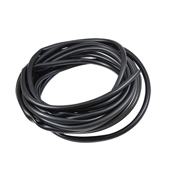 GAINE FIL ELECTRIQUE PVC / SOUPLISSEAU 8X9 NOIR 1M