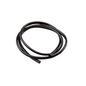 GAINE FIL ELECTRIQUE PVC / SOUPLISSEAU  6X7 NOIR 1M