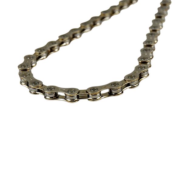 CADENA BICICLETA 11V. SUNRACE CN11A PLATA 126 ESLAB CIERRE RÁPIDO (ESPECIAL PIÑÓN 50 DTS)