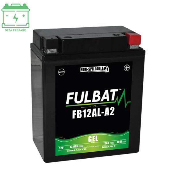 BATTERIE FB12AL-A2 FULBAT 12V12AH LG134 L80 H160 (GEL - SANS ENTRETIEN) - ACTIVEE USINE