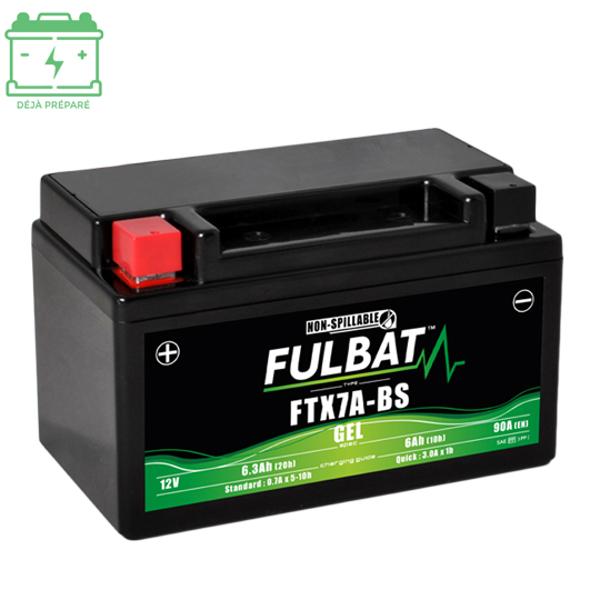 Batterie Moto Fulbat MF AGM FTX7A-BS 12V 6.3Ah – Sans Entretien – Idéal Quad, Scooter, Moto – Position Gauche