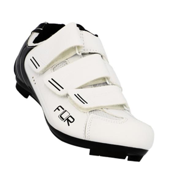 CHAUSSURE ROUTE FLR PRO F35 T39 BLANC 3 BANDES AUTO AGRIPPANTES  (PR)