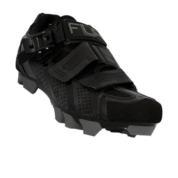 CHAUSSURE VTT FLR ELITE F65 T39 NOIR 2 BANDES AUTO AGRIPPANTES + CLIC (PR)