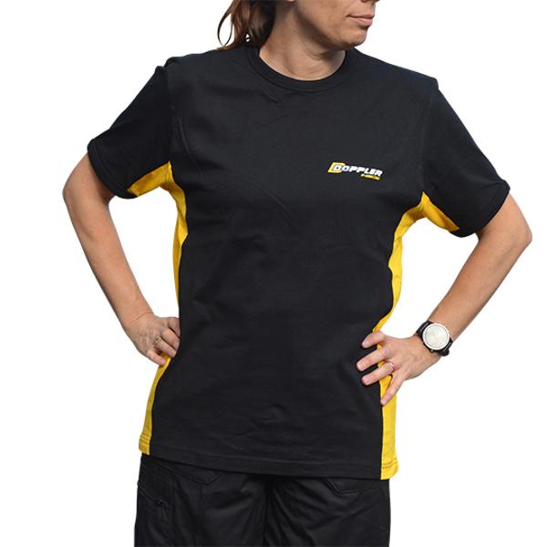 TEE-SHIRT DOPPLER - TAILLE S BANDES LATERALES JAUNES