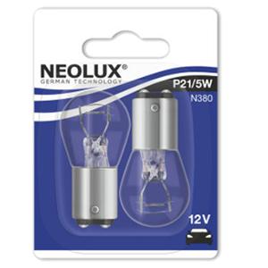 LAMPE / AMPOULE 12V 21 / 5W (BAY15D) NEOLUX FEU+STOP (BLISTER DE 2)