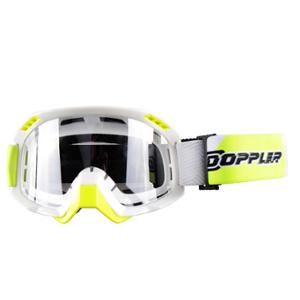 GOGGLES CROSS DOPPLER WHITE/YELLOW ANTI-FOG/ANTI-SCRATCH TREATMENT (+ IRIDUM SCREEN)