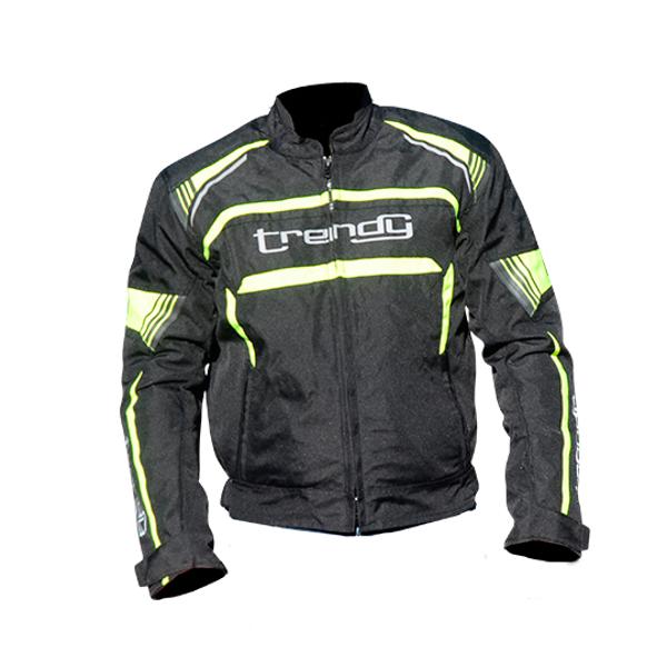 BLOUSON TRENDY HIEMS NOIR / JAUNE FLUO M