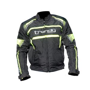 BLOUSON TRENDY HIEMS NOIR / JAUNE FLUO XXL