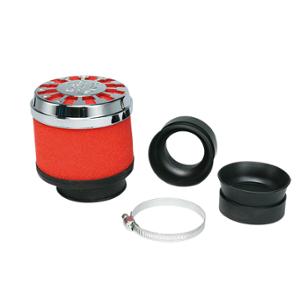 FILTRE A AIR MALOSSI E13 PHBH / MIKUNI / KEIHIN D.42 / 50 / 60 MOUSSE ROUGE