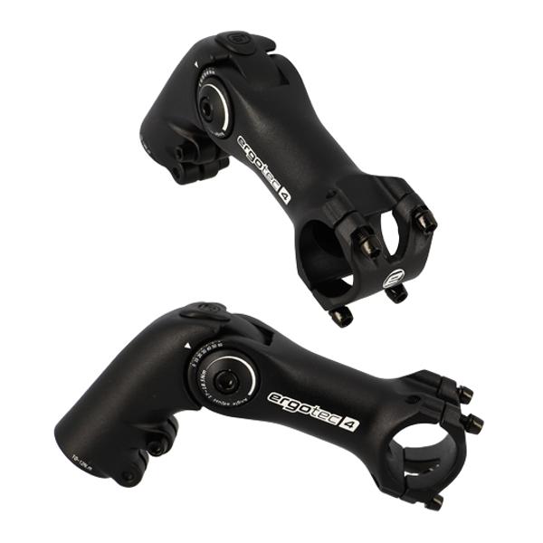 POTENCE REGLABLE AHEAD SET 1''1 / 8 L110 ERGOTEC OCTOPUS AHEAD 50 ALU NOIR 0 / +60° (CINTRE 31