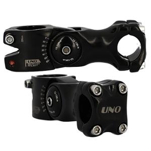 HANDLEBAR STEM ADJUSTABLE AHEAD SET 1""1/8 L90 UNO ALU BLACK 0-60°(HANDLEBAR 25.4)"""