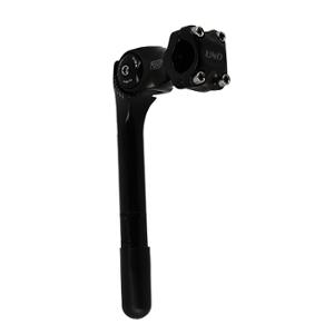 HANDLEBAR STEM ADJUSTABLE DIVING Ø22.2 L80 UNO ALU BLACK OPENING 0-60°(HANDLEBAR 25.4)