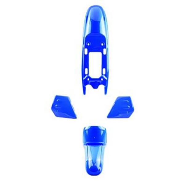 CARROSSERIE / CARENAGE MOTO KIT ADAPT. YAMAHA PW50 1981-> (4 PCS) BLEU