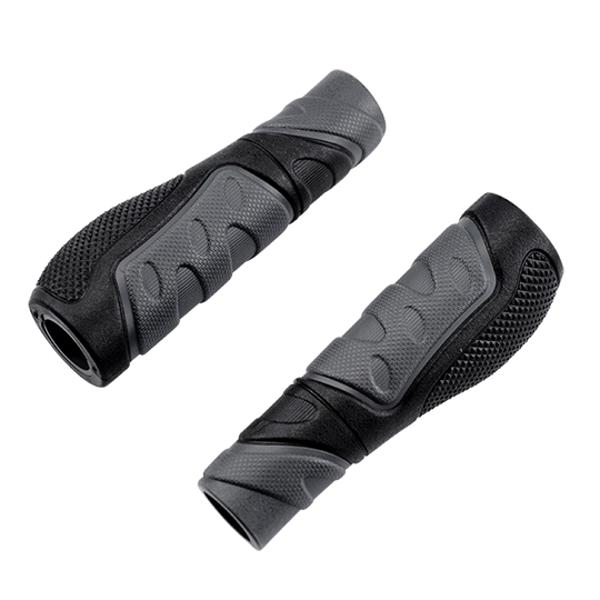 POIGNEE VTT CONFORT GEL NOIR GRIS 130MM