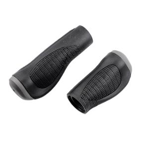 GRIPS -BICYCLE- OPTIMIZ ERGONOMIC RUBBER BLACK/GREY 126mm/92mm