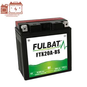 BATTERIE FTX20A-BS FULBAT 12V18AH LG150 L87 H161 (LIVRE AVEC ACIDE - SANS ENTRETIEN)