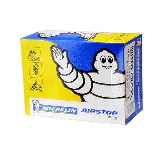 "CÁMARA DE AIRE MOTO 19"""" 70/100 X 19 MICHELIN AIRSTOP MOTO CROSS REFORZADA TR4"
