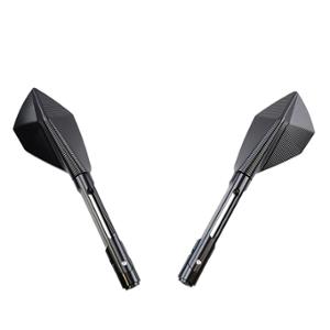 WING MIRROR -UNIVERSAL- TUN'R* ECHO ALU CNC LONG BLACK (PAIR)