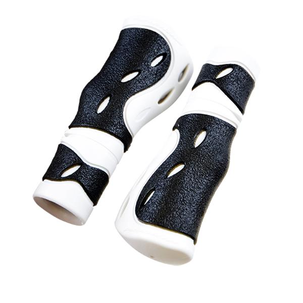 PUÑO BICICLETA PROGRIP 989 DUAL 120MM ERGONOMICO PRECORTADO BLANCO/NEGRO (PR)