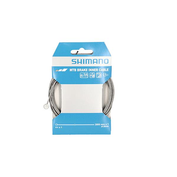 CABLE FREIN VTT INOX SHIMANO D1.6MM L3.50M TANDEM (VENDU A L'UNITE)