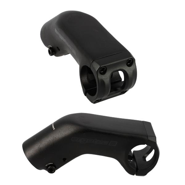 HANDLEBAR STEM E-BIKE AHEAD SET 1"1/8 L90 ERGOTEC HIGH BARRACUDA 31.8  ALU BLACK +20°