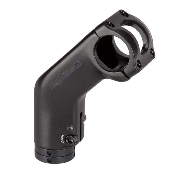 POTENCE E BIKE / AHEAD SET 1''1 / 8 L90 ERGOTEC HIGH BARRACUDA ALU NOIR +45° (CINTRE 31.8)