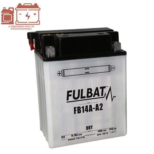 BATTERIE FB14A-A2 FULBAT 12V14AH LG134 L89 H176 (LIVRE AVEC ACIDE)