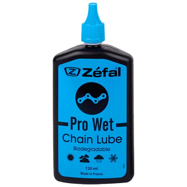 HUILE / LUBRIFIANT ZEFAL PRO WET LUBE BIODEGRADABLE TOUTE CONDITION (BURETTE 125ML)