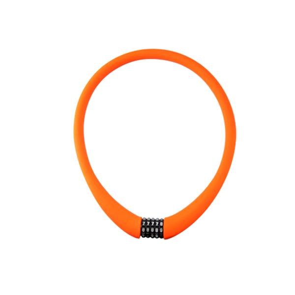 ANTIVOL VELO CABLE A CODE D21 X 1.00M RANGERS 100 % SILICONE ORANGE