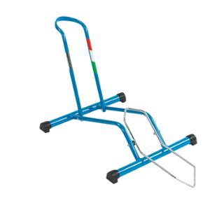 PRESENTOIR 1 VELO ROUE AV OU AR UNIVERSEL 26" / 27.5'' / 29'' / 700 BLEU STABILUS EN BOITE