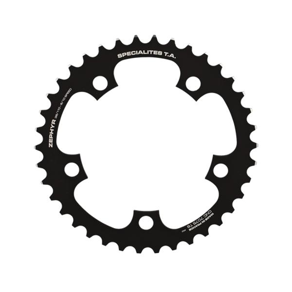 CHAIN RING ROAD Ø110 INTER 38 TEETH BLACK ZEPHYR (COMP.SHIMANO) TA