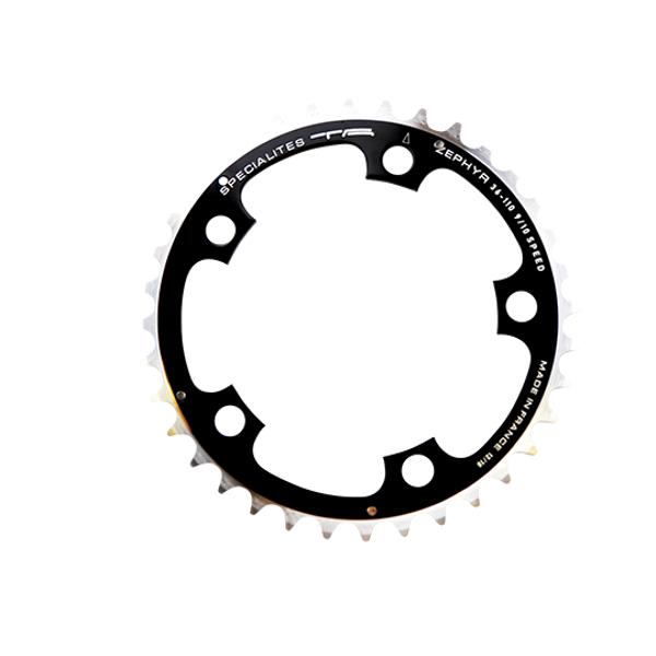 CHAIN RING ROAD Ø110 INTERM 36 TEETH BLACK ZEPHYR (COMP.SHIMANO) TA