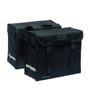 SACOCHE VELO PORTE BAGAGE A PONT NEWLOOXS BASIC CANVAS DE LUXE NOIR - 46 LITRES - 390X330X180 MM