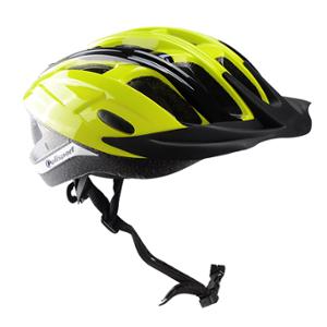 CASQUE ROUTE / VTT POLISPORT RIDE IN JAUNE FLUO / NOIR IN-MOLD AVEC REGLAGE OCCIPITAL 52 / 58
