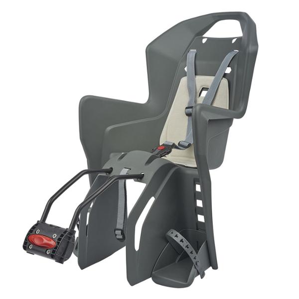BABY CARRIER -REAR ON FRAME- POLISPORT KOOLAH FF DARK GREY/CREAM PADDING <22kg