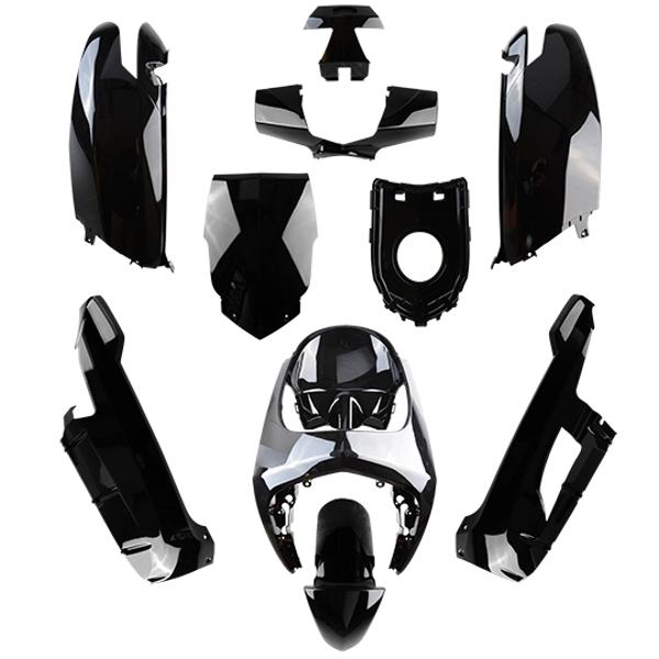 BODY KIT -SCOOTER- TUN'R FOR PEUGEOT VIVACITY 3 BLACK 2008-> (10 PARTS)