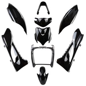 BODY KIT SCOOTER TUN'R FOR YAMAHA 50 JOG RR/ MBK 50 MACH G -BLACK  (9 PARTS)