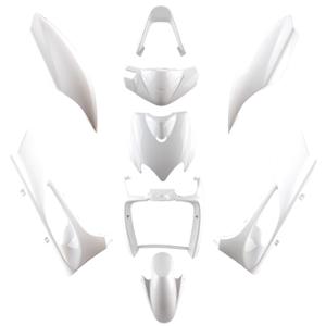 BODY KIT SCOOTER TUN'R FOR YAMAHA 50 JOG RR/ MBK 50 MACH G -WHITE  (9 PARTS)