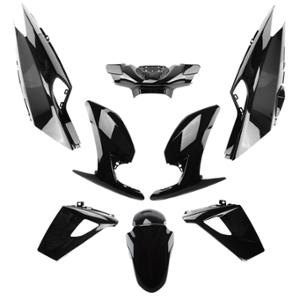 CARROSSERIE SCOOTER / MAXI SCOOTER TUN'R KIT ADAPT. 50 / 125 PEUGEOT SPEEDFIGHT 4 NOIR (8 PCS)