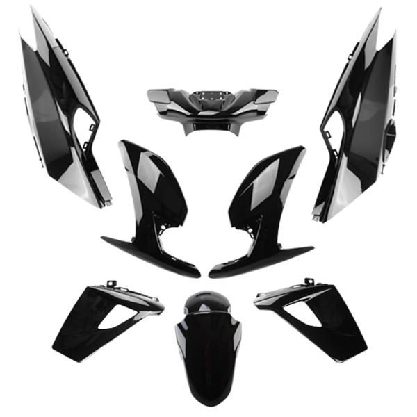 CARROSSERIE / CARENAGE SCOOTER / MAXI SCOOTER TUN'R KIT  50 / 125 PEUGEOT SPEEDFIGHT 4 NOIR (8 P