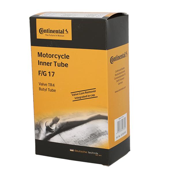 INNER TUBE -MOTORCYCLE- 17 4.00-4.60 X 17 CONTINENTAL F/G 17 TR4