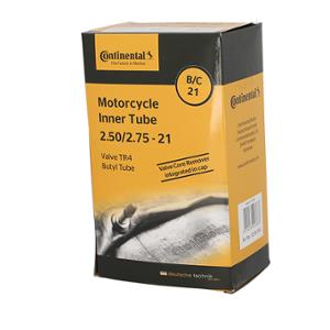 INNER TUBE -MOTORCYCLE- 21 2.50-2.75 X 21 CONTINENTAL B/C 21 TR4