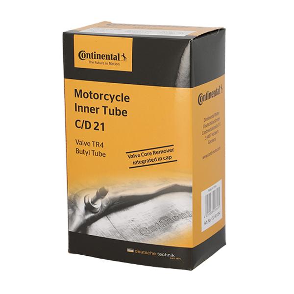 INNER TUBE -MOTORCYCLE- 21 2.75-3.00 X 21 CONTINENTAL C/D 21 TR4