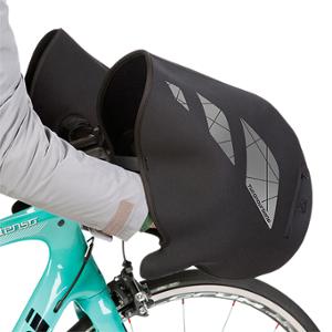 MANCHON VELO IMPERMEABLE TUCANO NAUTILUS POUR VELO ROUTE  - NOIR NEOPRENE AVEC REFLECTEUR