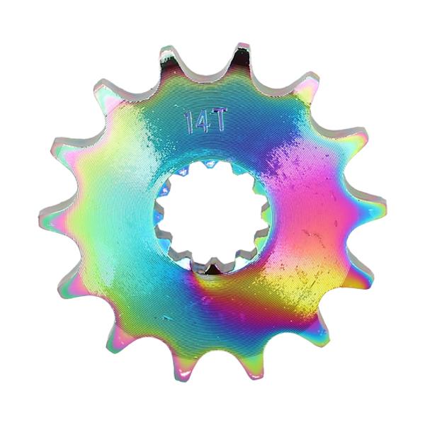 PIGNON MOTO B14 DOPPLER FOR AM6 428 14 TEETH - NEOCHROME