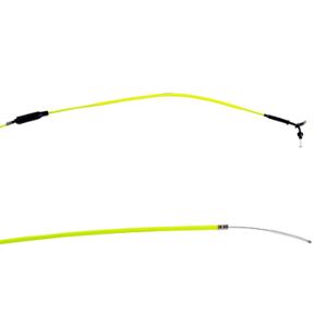 TRANSMISSION / CABLE GAZ SCOOTER DOPPLER TEFLON ADAPT. BOOSTER / BW'S 04-> COMPLETE JAUNE FLUO