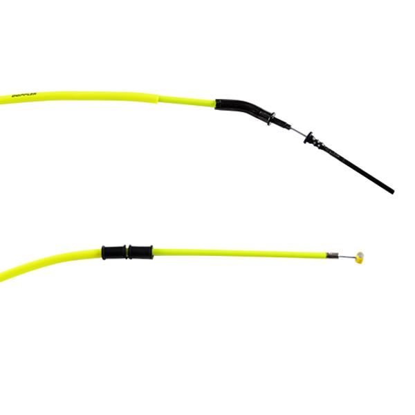 TRANSMISSION / CABLE FREIN SCOOTER DOPPLER TEFLON AR ADAPT. BOOSTER / BW'S 2004-> - JAUNE FLUO