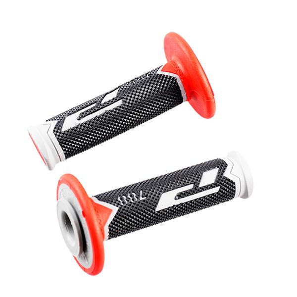 GRIPS PROGRIP 788    BLACK/GREY/RED    TRIPLE DENSITY     115mm    (PAIR)