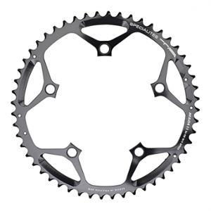 CHAIN RING -ROAD- Ø130 EXTER 51 TEETH ANTHRACITE HEGOA (COMP.SHIMANO) TA