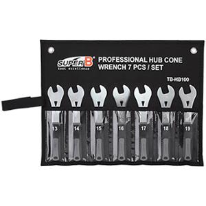 WHEEL HUB CONE WRENCH SUPER B TB-HB100 13/14/15/16/17/18/19 - JEU 7 CLE